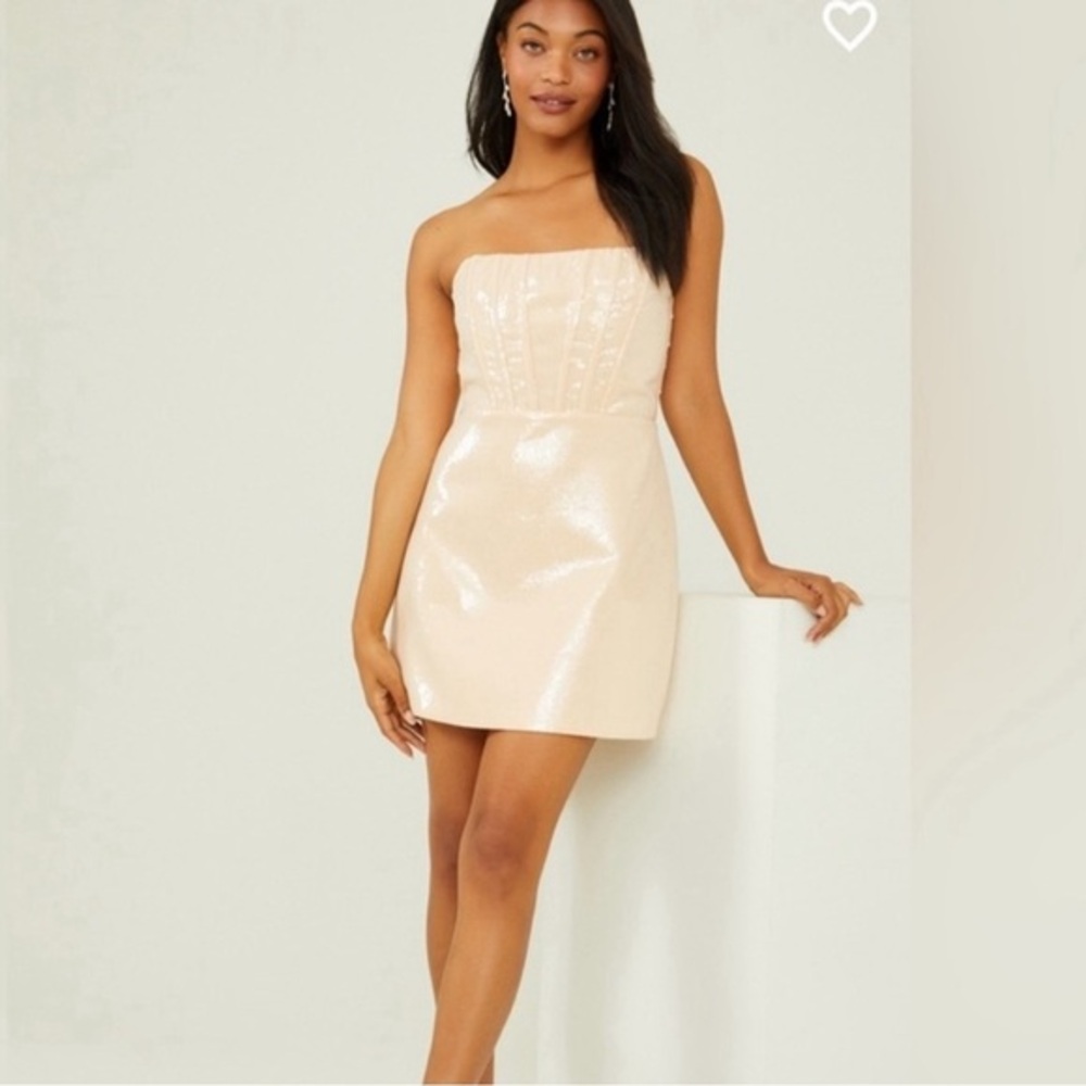 Altar’d State Pale Pink Corset Dress